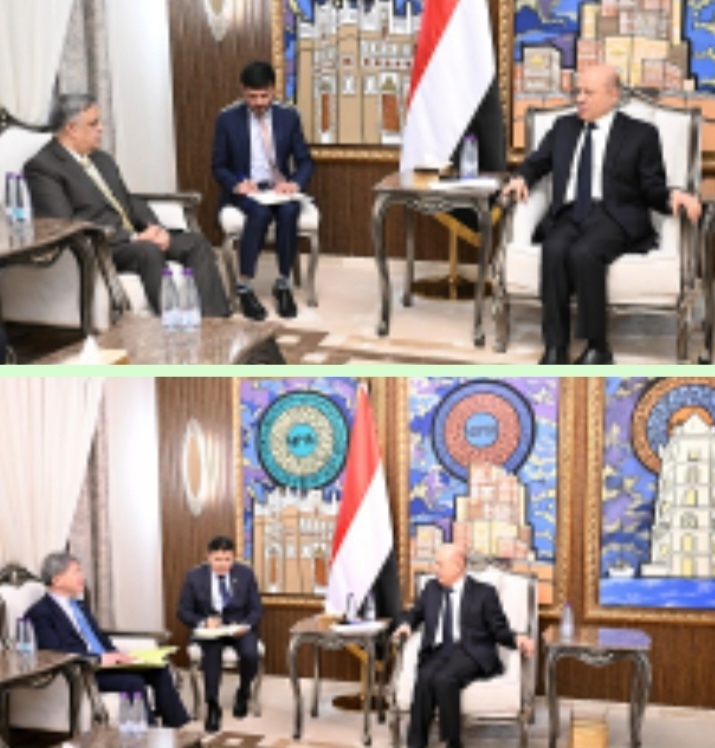 الرئيس العليمي يطلع على برامج التعاون الثنائية مع جمهورية الهند ويشيد بالدور الكوري الداعم للشعب اليمني في مجلس الامن الدولي