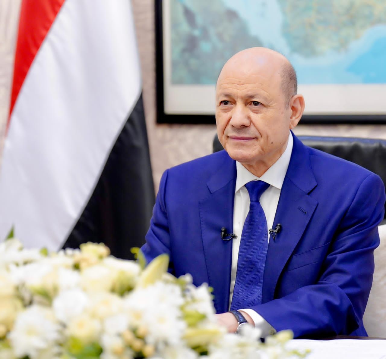 بمناسبة العيد الوطني ٢٢ مايو .. الرئيس العليمي يتلقى عدد من برقيات التهاني