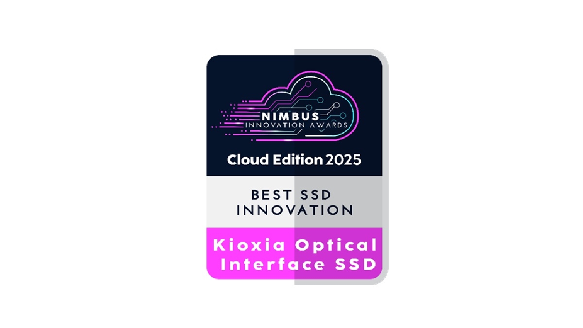 KIOXIA Wins Nimbus Innovation Award in the 'Best SSD Innovation' category at CloudFest 2025