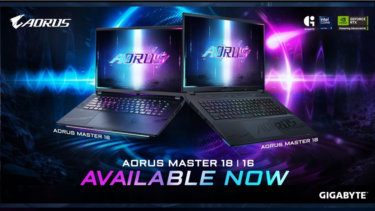 GIGABYTE Announces the Availability of New AORUS MASTER AI Gaming Laptops