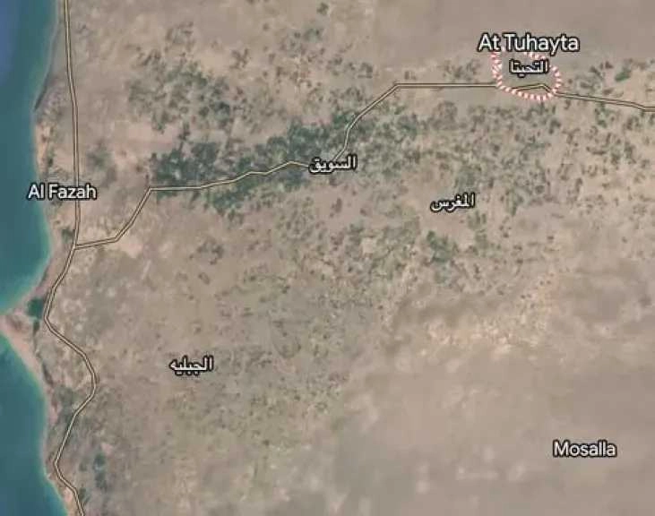 جنود 'الزرانيق' يسمعون صرخات استغاثة الحوثيين بعد قصف أمريكي عنيف في منطقة 'غويرق'!