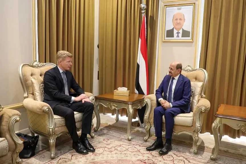 الزنداني يبحث مع غروندبرغ آخر التطورات السياسية والإنسانية في اليمن