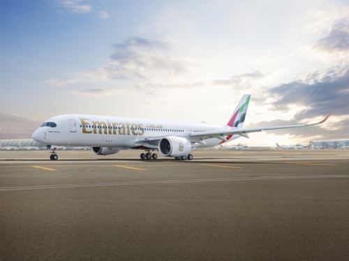 The Emirates A350 debuts in Amman, Jordan