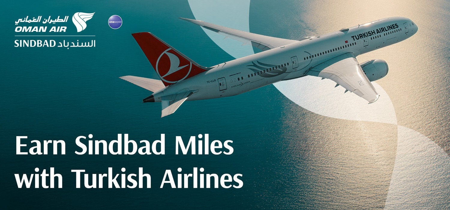 Oman Air partners with Turkish Airlines to enhance the travel experience for frequent flyer program members