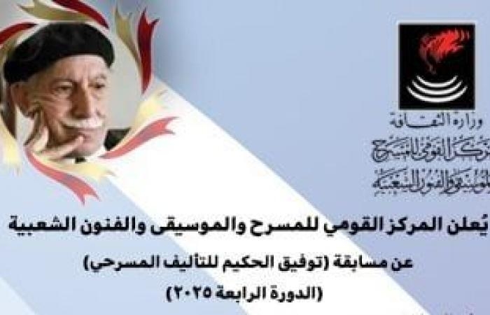 ثقافة : إعلان أسماء الفائزين بمسابقة توفيق الحكيم للتأليف المسرحي بالقومي للمسرح