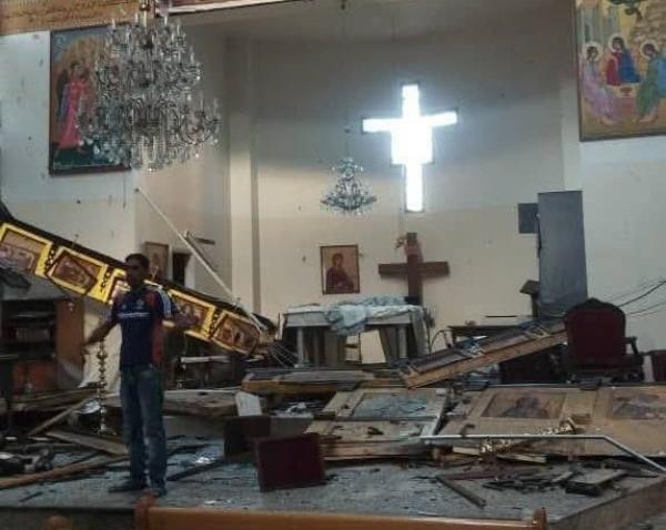 قتلى وجرحى بتفجير إرهابي داخل كنيسة في دمشق