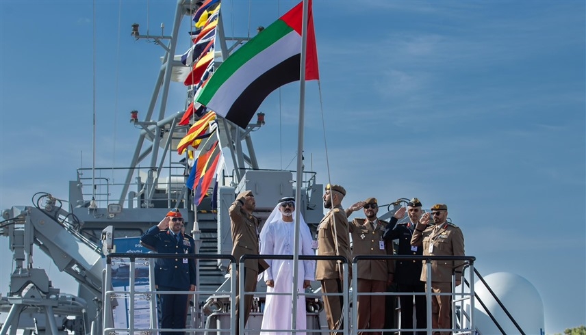 سعيد بن حمدان يدشن زورق المرور "يزاع" التابع للحرس الوطني