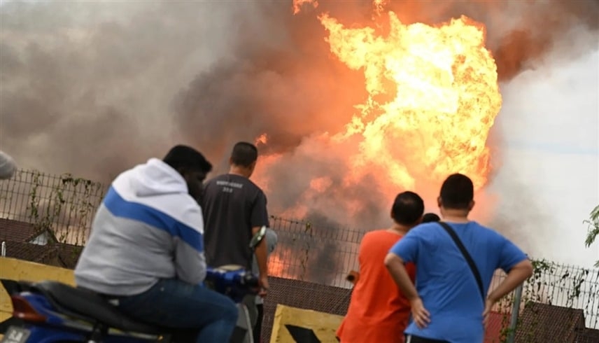انفجار هائل لأنبوب غاز يخلّف 33 مصاباً في ماليزيا