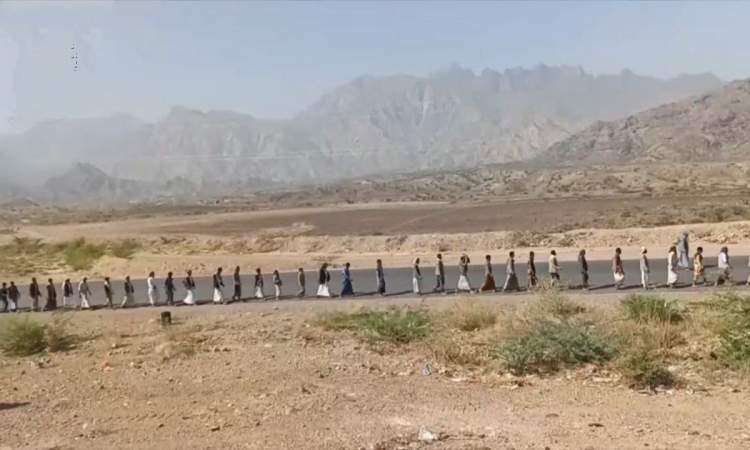 مسير ووقفات في ريمة اعلانا للنفير ومواجهة الاعداء