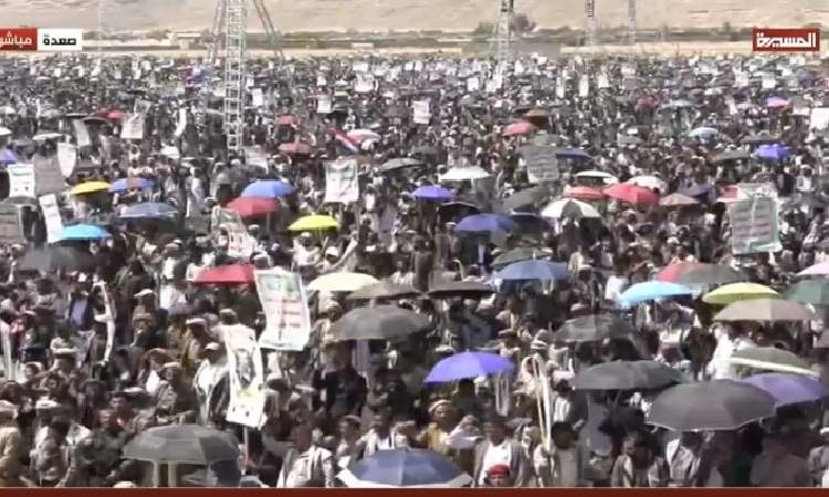 36 مسيرة في صعدة تأكيدا على الثبات مع غزة ومباركة لانتصار إيران