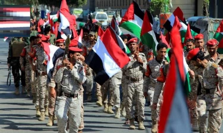 مسير عسكري وشعبي بمديرية الثورة تعظيما لرسول الله ونصرة لغزة