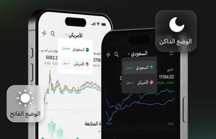 منها الوضع الداكن.. تحسينات جديدة بتطبيق "سهم" لتعزيز تجربة المستخدمين