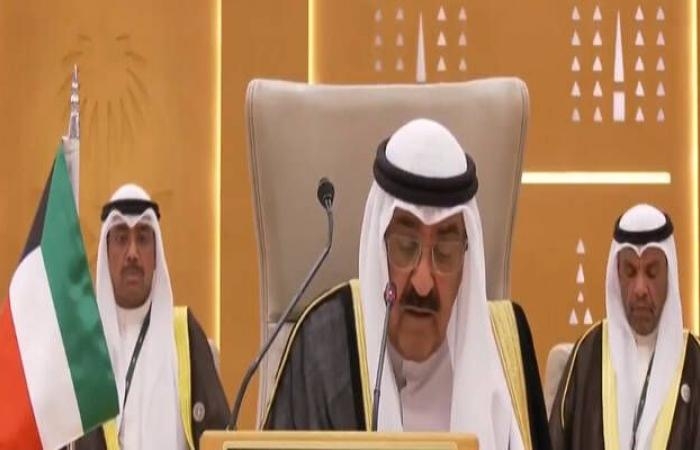 القضية الفلسطنية والشراكة الخليجية الأمريكية محور حديث أمير الكويت في قمة الرياض