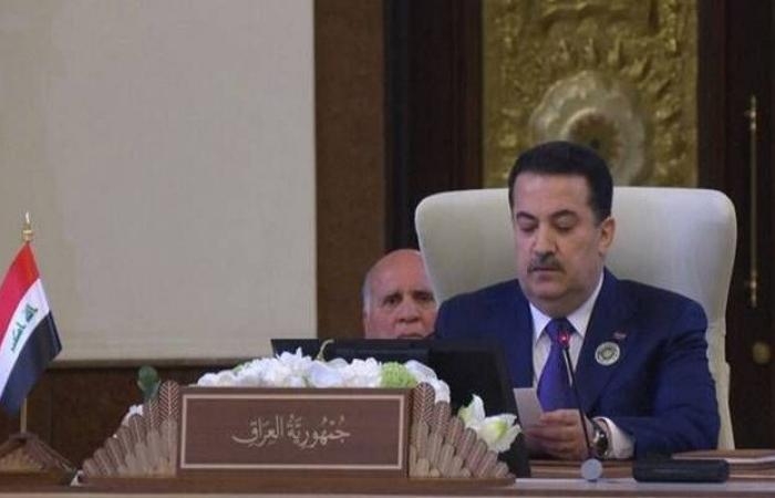 العراق يطرح 18 مبادرة عربية بينها صندوق إعمار.. ويدين الإبادة في غزة
