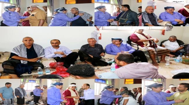 جموع غفيرة وقيادات بارزة تقدم واجب العزاء للسفير قاسم عسكر وآل جبران في حالمين