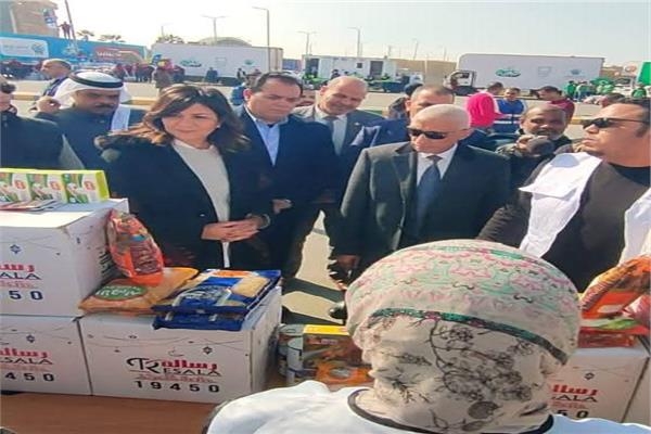 قافلة مساعدات من التحالف الوطني للأسر الأولى للرعاية في سيناء