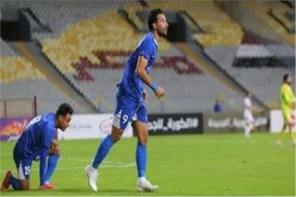 محمد سالم يسجل الهدف الثاني لسموحة أمام الزمالك