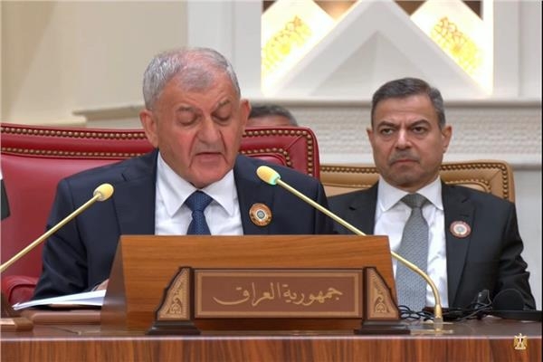 القمة العربية الـ 34.. رئيس العراق: نرفض أي تدخل خارجي يمس سيادة الدول الشقيقة