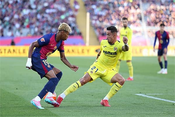 برشلونة يتقدم على فياريال في الدوري الإسباني