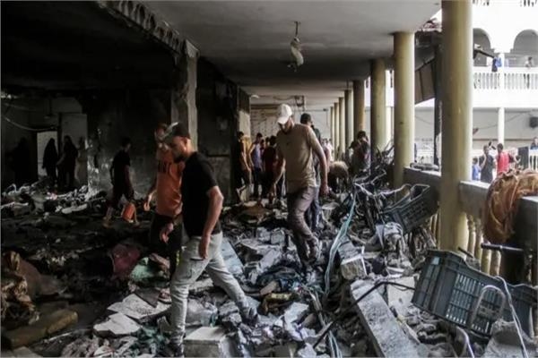 الاحتلال يرتكب مجزرة في مصلى مدرسة بغزة وقت صلاة الجمعة
