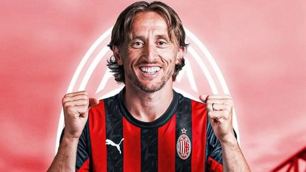 لوكا مودريتش يلتحق رسميا بنادي ميلان الإيطالي