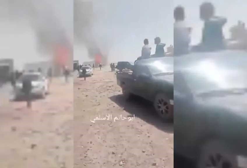 احتجاجات عنيفة في ذمار بعد فرض الحوثيين إتاوات جديدة على شاحنات النيس