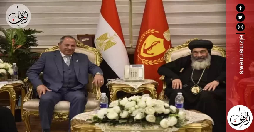 محافظ بورسعيد يستقبل وفدي الكنيسة القبطية 'الأرثوذكسية' 'والإنجيلية' للتهنئة بعيد الفطر المبارك