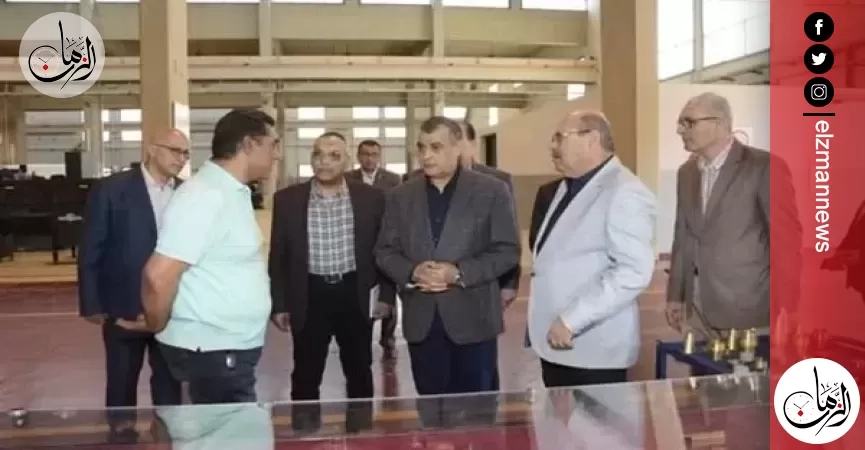 وزير الإنتاج الحربي يتابع سير العملية الإنتاجية بشركتي «مصنع 18و300 الحربي»
