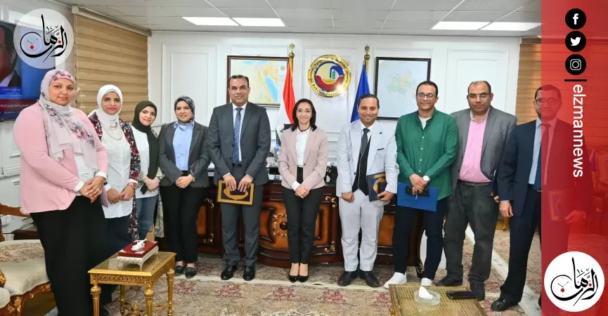محافظ البحيرة تكرّم العاملين بمستشفى صدر دمنهور بعد فوز هم بالجائزة الماسية للجلطات الدماغية