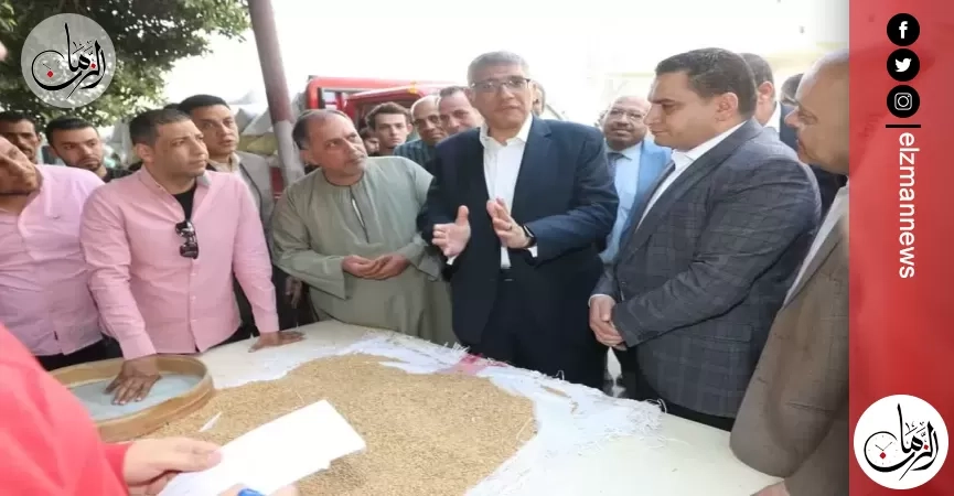 محافظ الجيزة يتفقد صومعة إمبابة لمتابعة انتظام توريد وتخزين محصول القمح