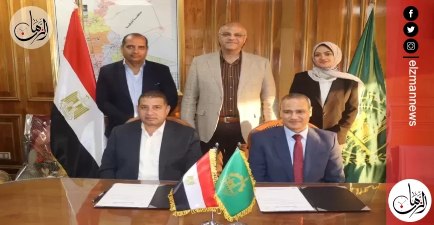 محافظ القليوبية يشهد توقيع برتكول إقامة معرضا لدار المعارف