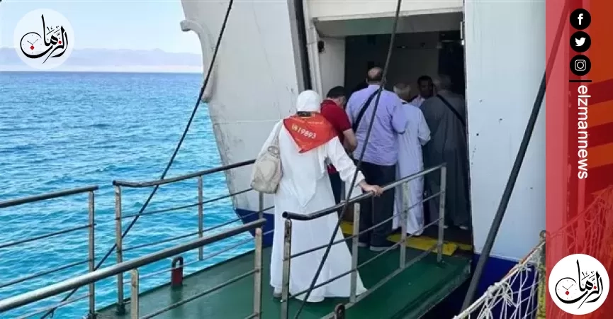 انطلاق أول أفواج الحج البري من ميناء نويبع