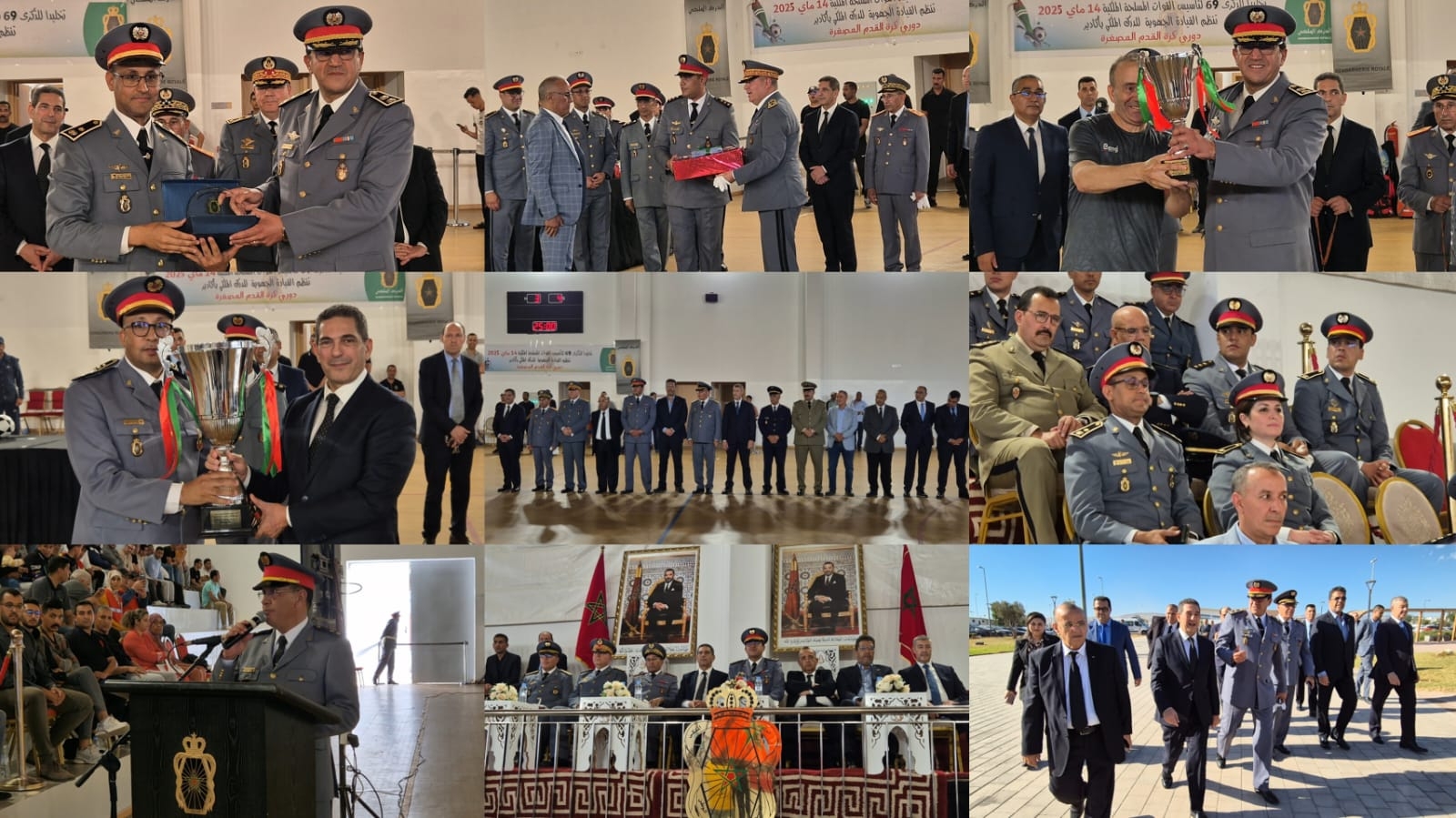 الدرك الملكي بأكادير ينظم دوريا في كرة القدم المصغرة تخليدا للذكرى 69 لتأسيس القوات المسلحة الملكية. (+ صور وفيديو)