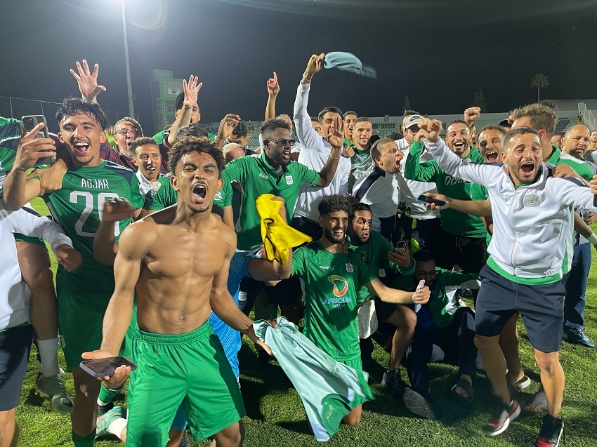 لقجع يهنئ أولمبيك الدشيرة بعد الصعود التاريخي إلى القسم الأول الاحترافي