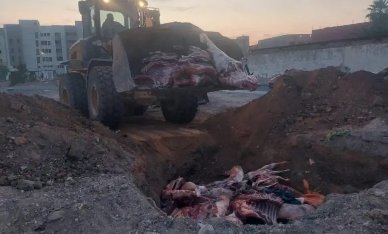 حجز أزيد من 3 أطنان من اللحوم الحمراء غير الصالحة للاستهلاك