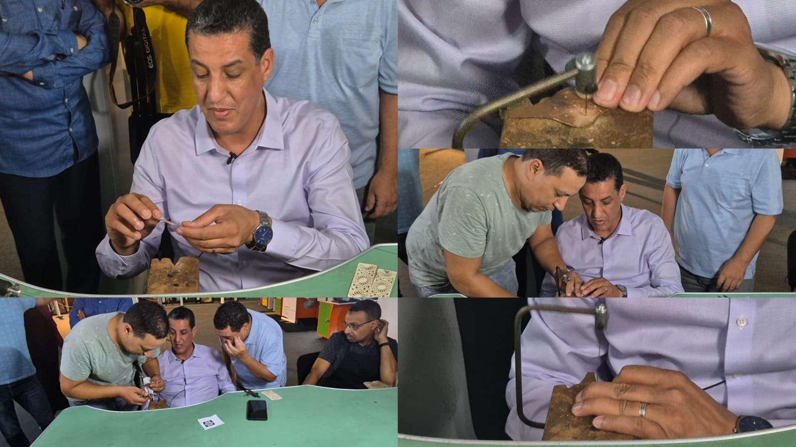 بالفيديو.. رئيس غرفة الصناعة التقليدية بسوس ماسة يُجرب مقعد الحرفي في مهرجان تيميزار وسط عدسات الصحافة