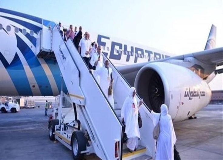 مصر للطيران تواصل جسرها الجوي وتسير اليوم ١٦رحلة إلي الأراضي المقدسة