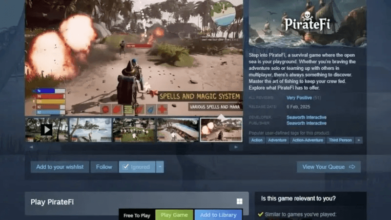 قراصنة يضيفون لعبة مليئة بالبرمجيات الخبيثة على "Steam"