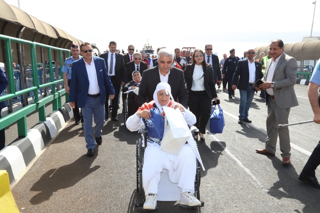العبادله : 7778 حاج مصري سيتم نقلهم عبر الخط البحري الدولي العقبه _ نويبع