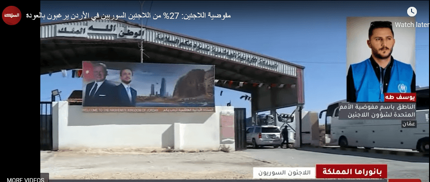 مفوضية اللاجئين: 27% من اللاجئين السوريين في الأردن يرغبون بالعودة