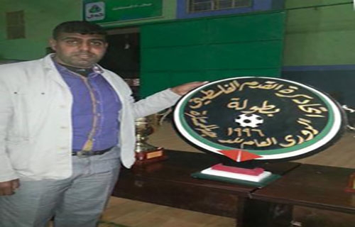 استشهاد شيخ العيد مدرب سلة خدمات رفح