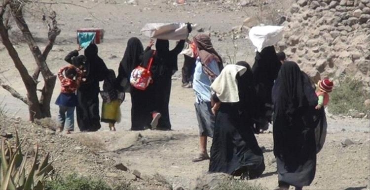 نزوح 545 أسرة يمنية بسبب النزاع المسلح خلال ثلاثة أشهر