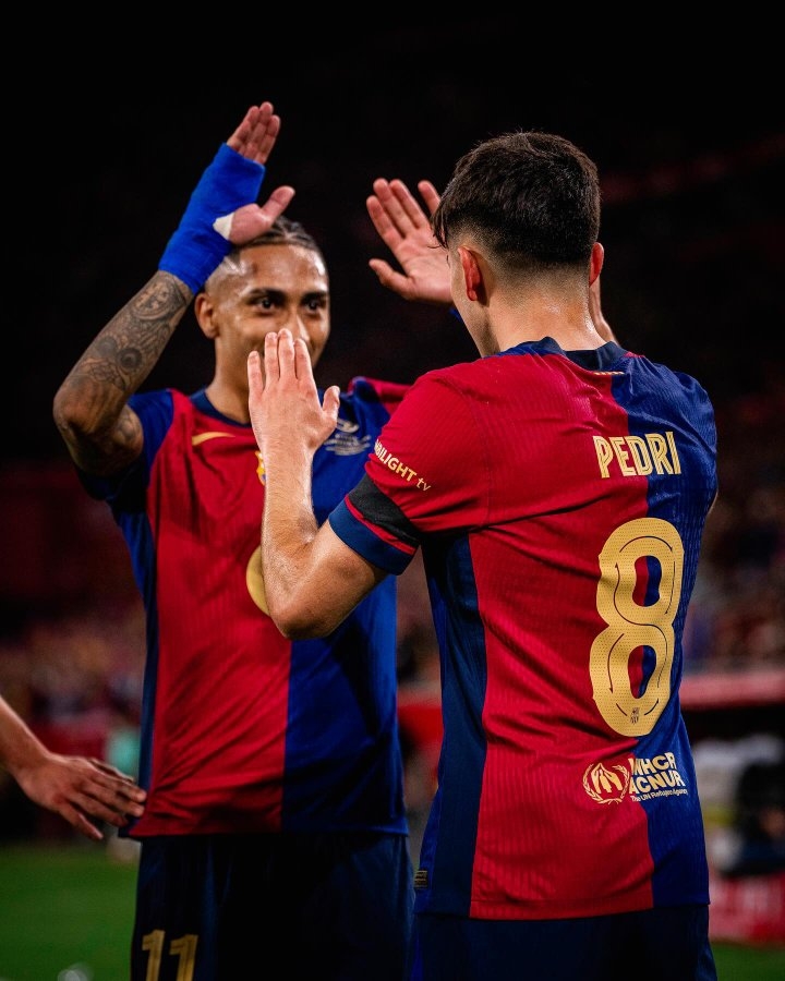 برشلونة بطلاً لكأس الملك الاسباني بعد فوزه على ريال مدريد بثلاثية