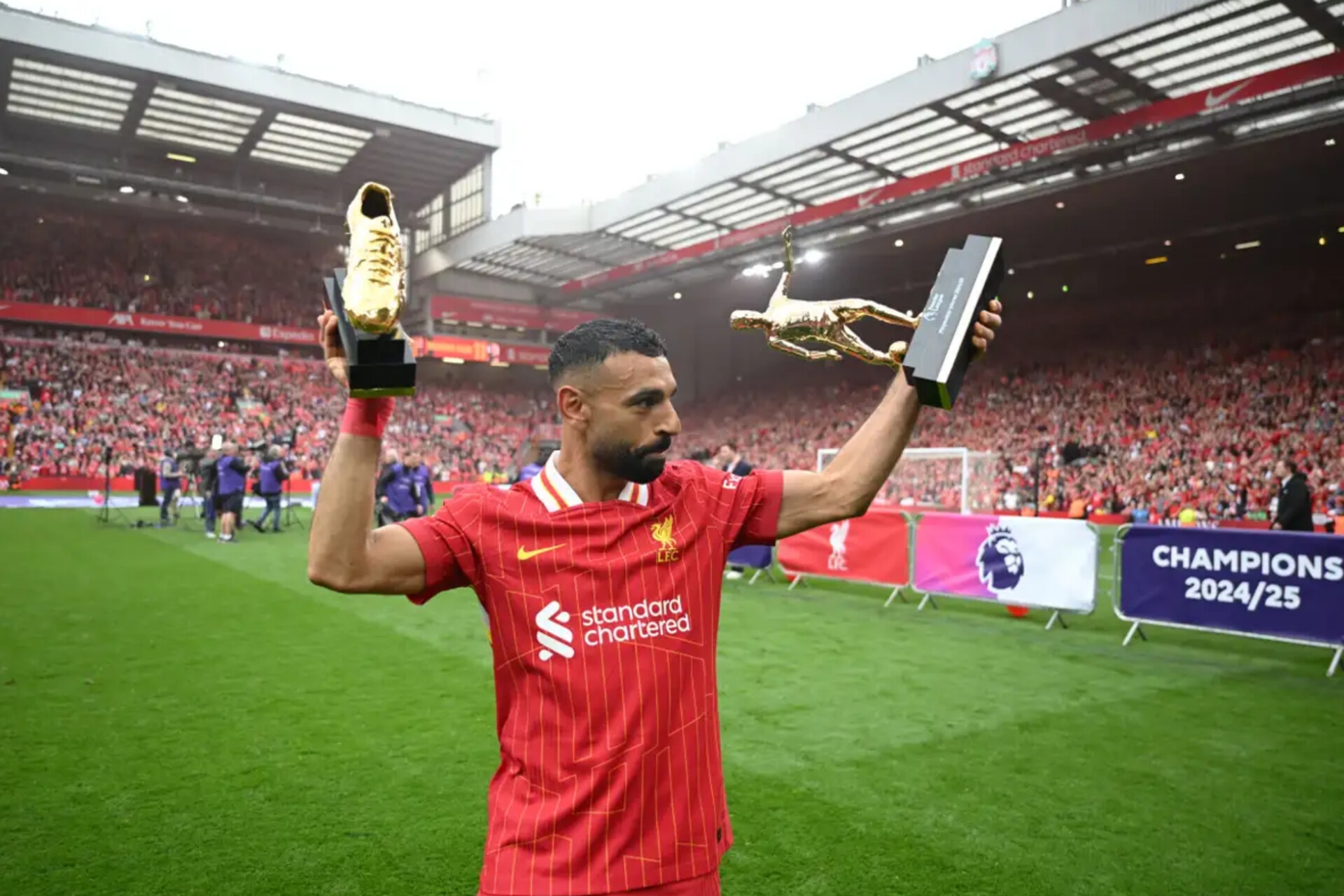 محمد صلاح يختتم موسمه بإنجاز تاريخي