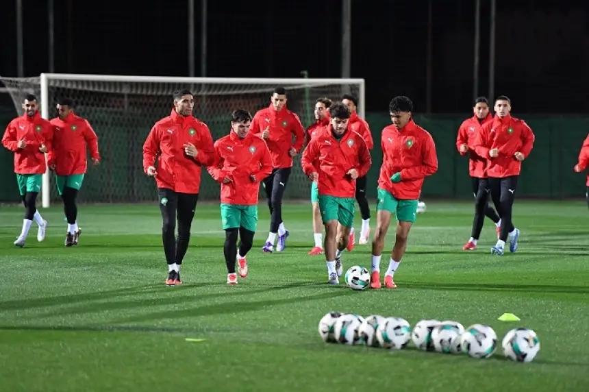 المنتخب المغربي يُجري حصة تدريبية مفتوحة