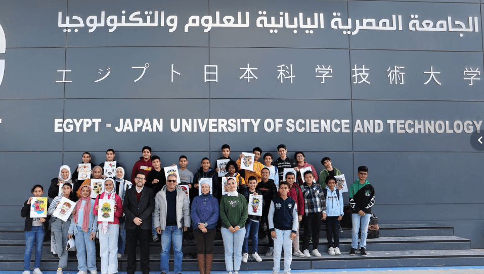 الجامعة اليابانية تستقبل الأطفال المشاركين في برنامج جامعة الطفل