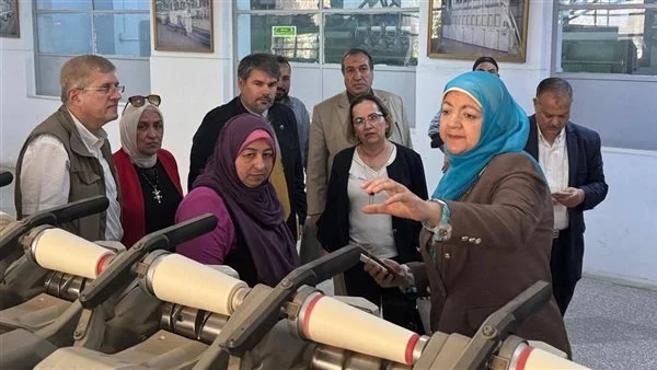 زيارة وفد من الفاو والإيكاردا لمعهد بحوث القطن