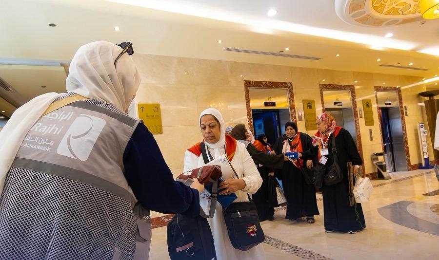 استقبال حافل من الراجحي للطوافة لحجاج المستوى الاقتصادي المصريين