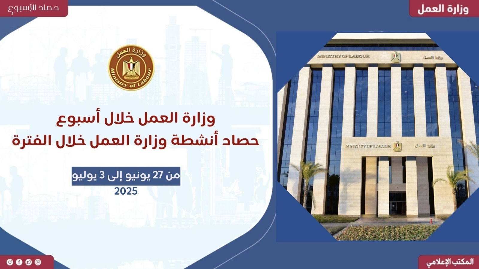 'العمل' تواصل جهودها لإزالة آثار حادث طريق أشمون.. إنفوجراف