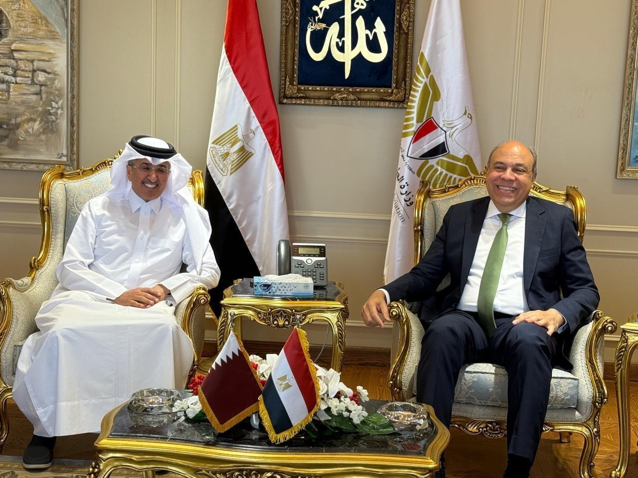 مشروع مشترك مع قطر لتقصير المسارات داخل المجال الجوي المصري